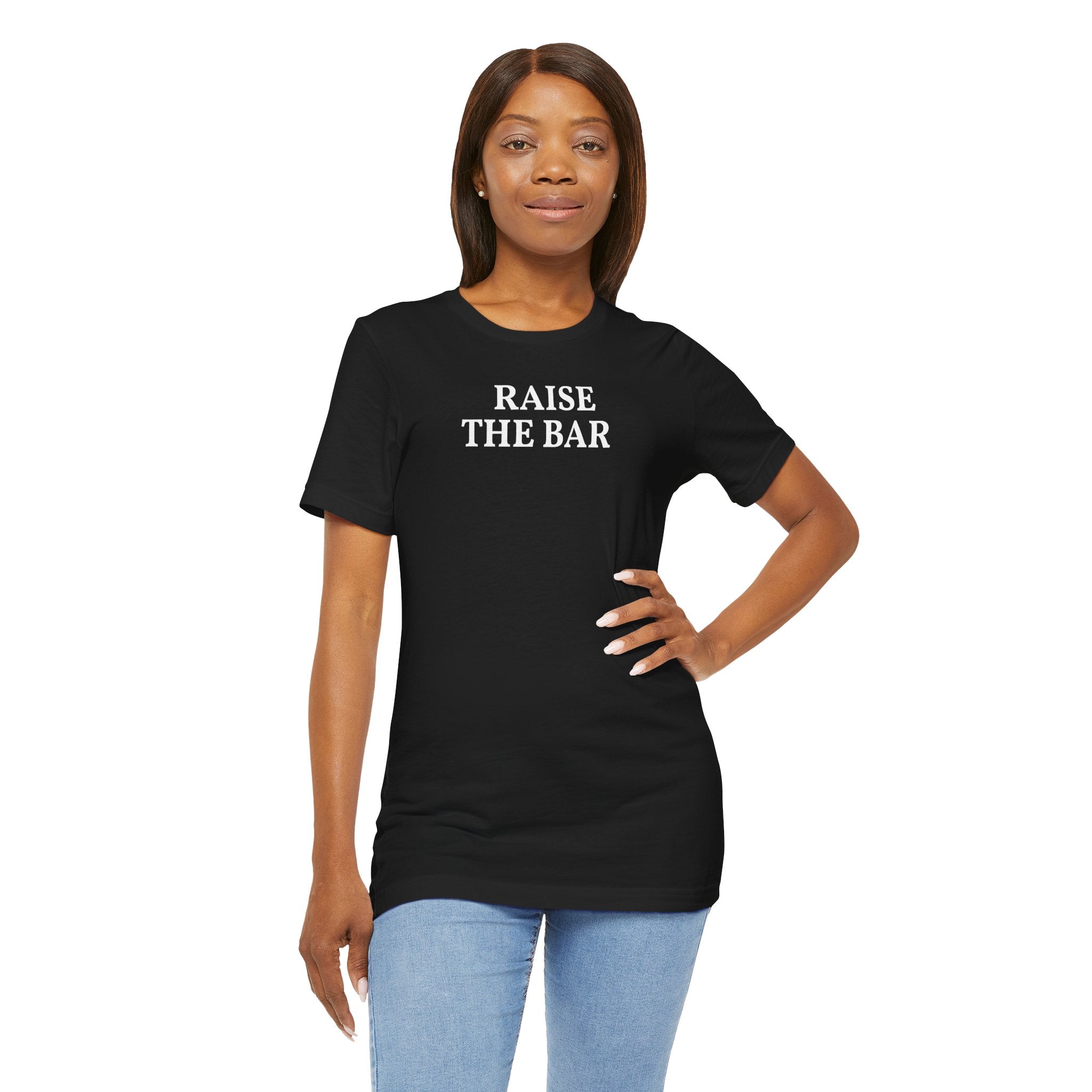 Raise the Bar Tee | Motivational Gym Graphic Shirt