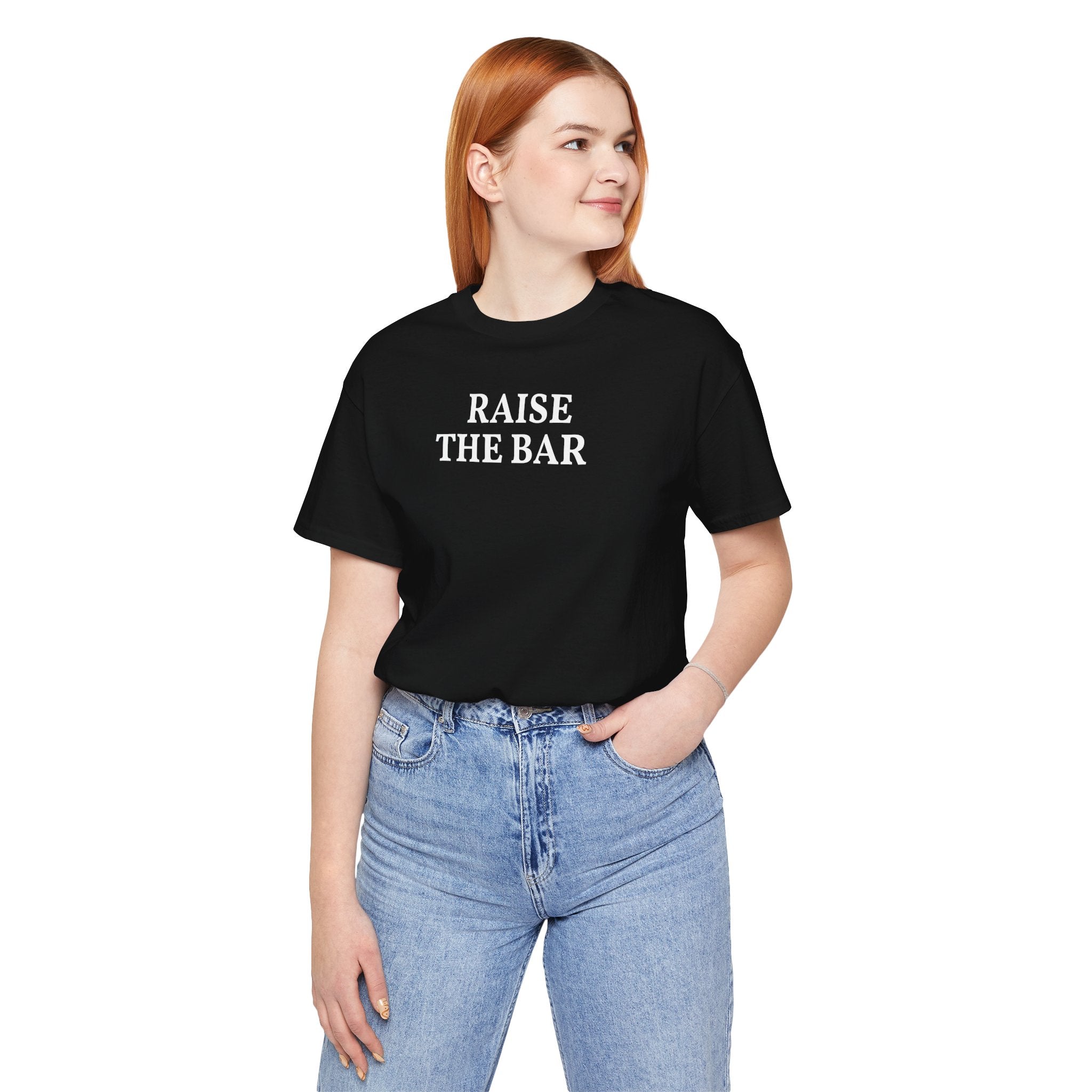 Raise the Bar Tee | Motivational Gym Graphic Shirt