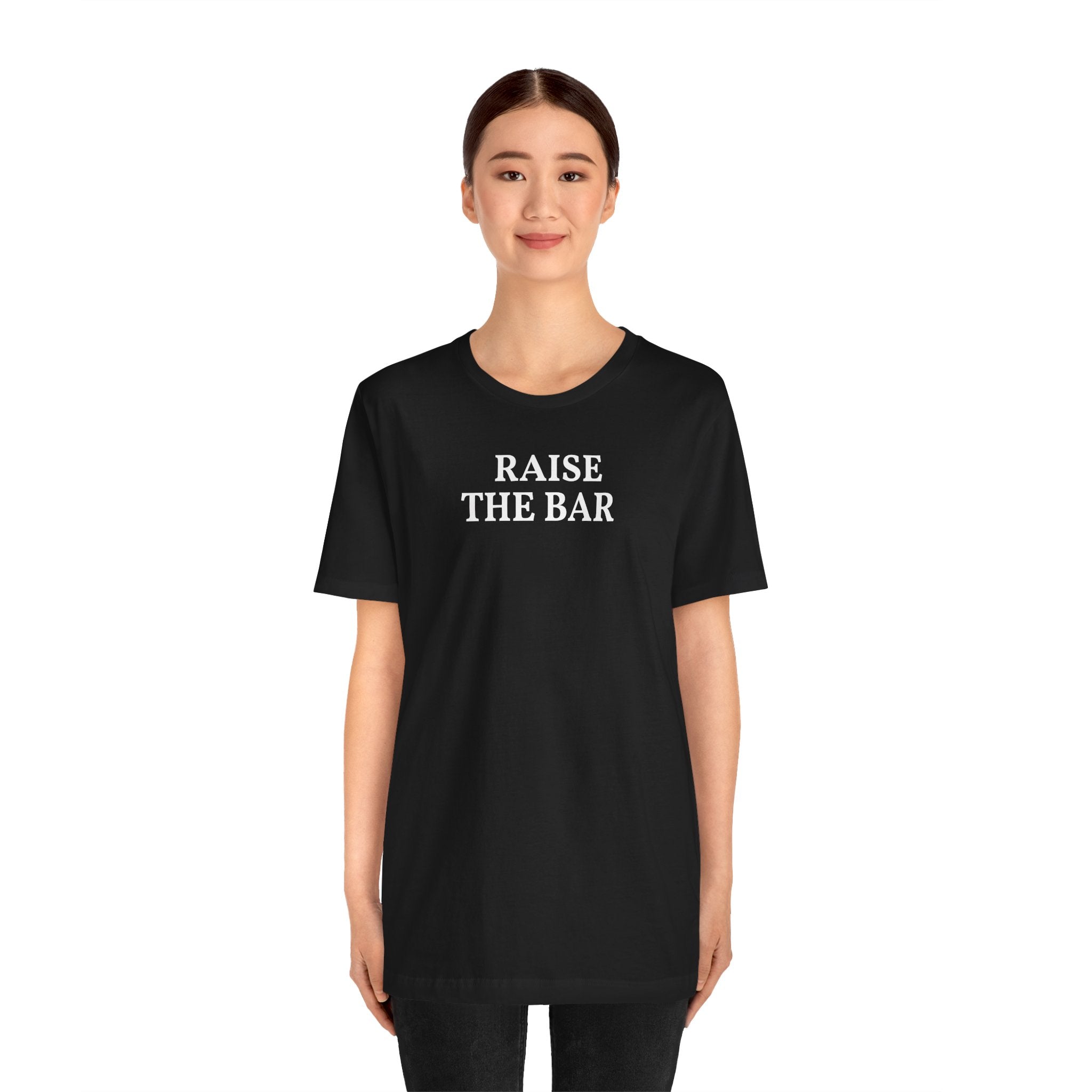 Raise the Bar Tee | Motivational Gym Graphic Shirt