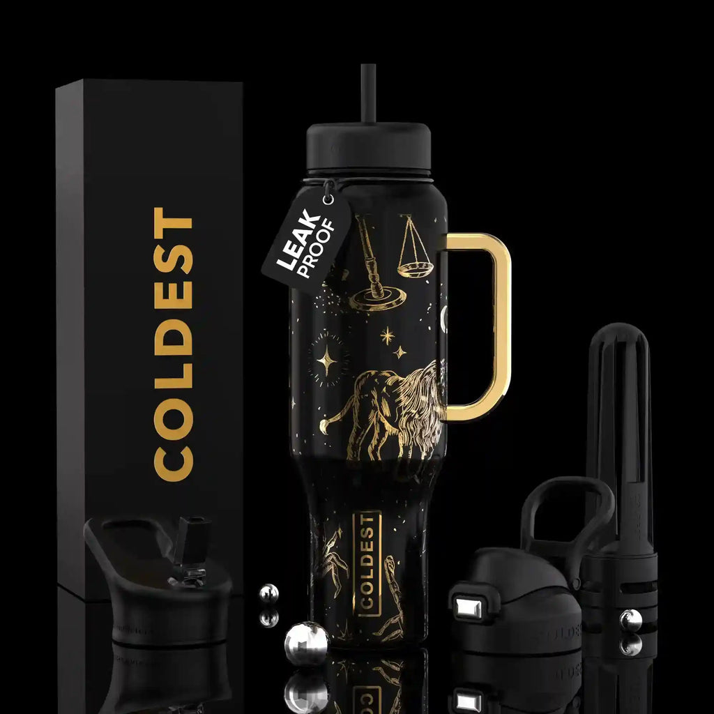 COLDEST 46oz Limitless Ultra v8 | Insulated Water Bottle with 3 Lids