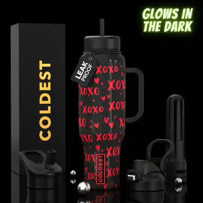 COLDEST 46oz Limitless Ultra v8 | Insulated Water Bottle with 3 Lids