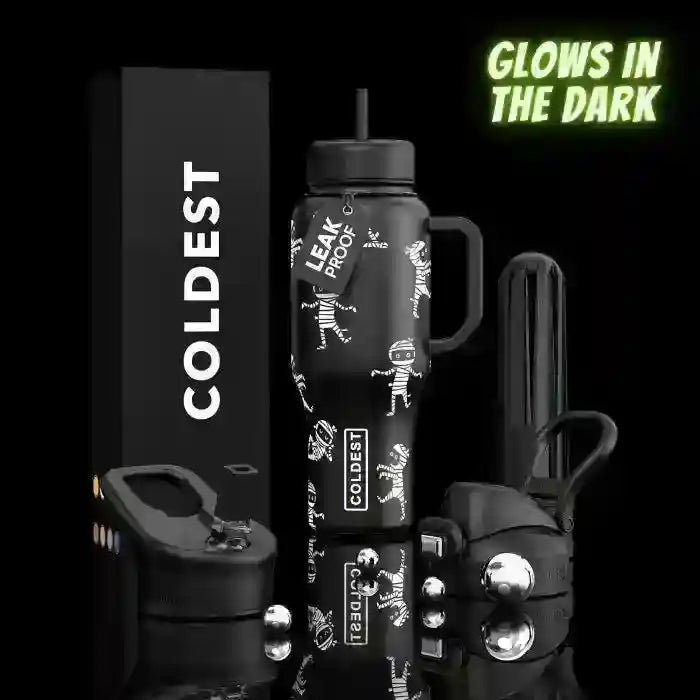 COLDEST 46oz Limitless Ultra v8 | Insulated Water Bottle with 3 Lids