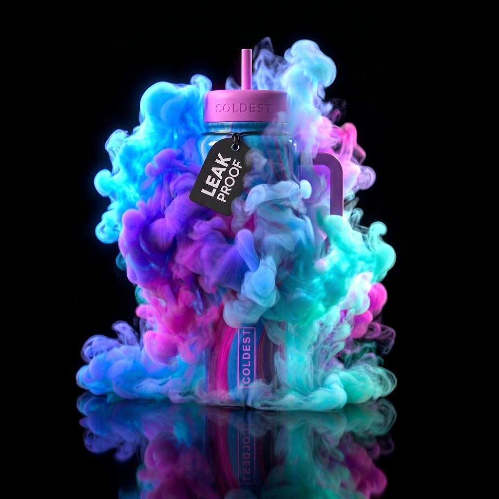 COLDEST 46oz Limitless Ultra v8 | Insulated Water Bottle with 3 Lids