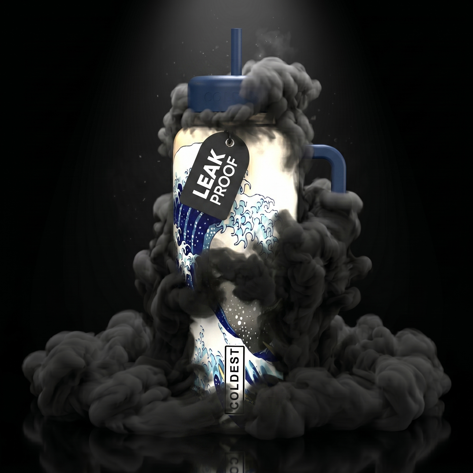 COLDEST 46oz Limitless Ultra v8 | Insulated Water Bottle with 3 Lids