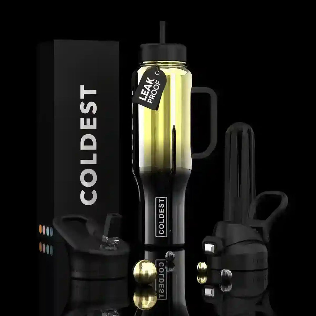 COLDEST 46oz Limitless Ultra v8 | Insulated Water Bottle with 3 Lids